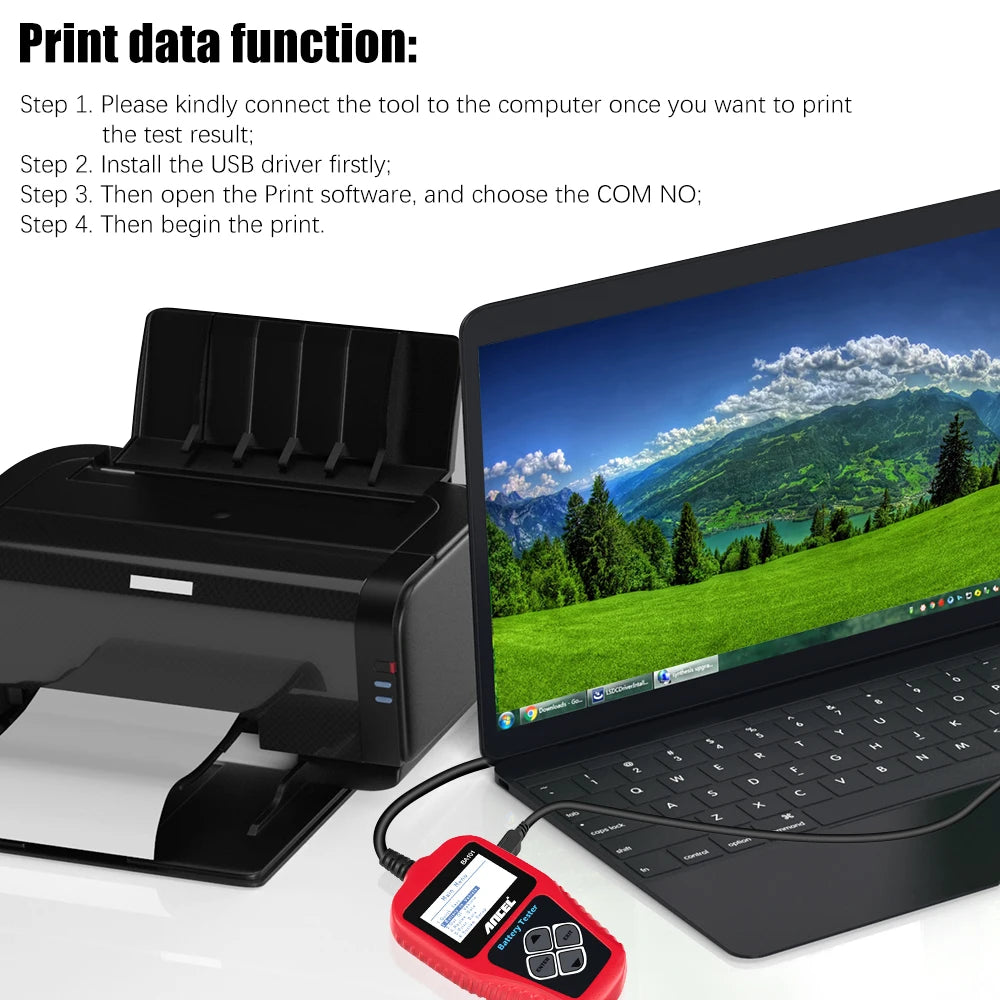 Testeur batterie ANCEL de voiture 12V