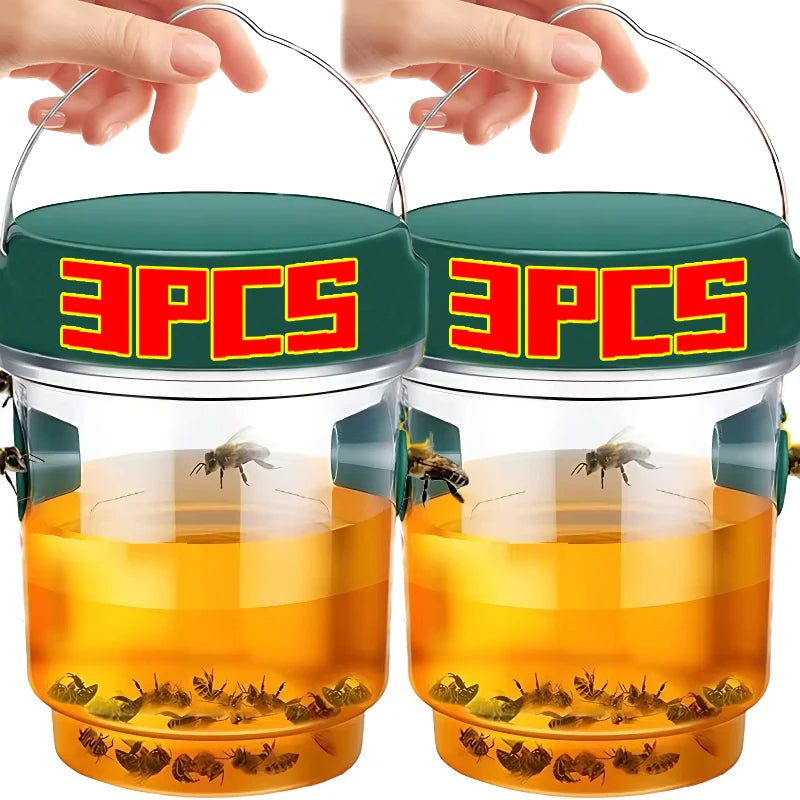 Lot de Pièges Suspendus pour Guêpes Réutilisables - 2 ACHETÉS = 1 OFFERT