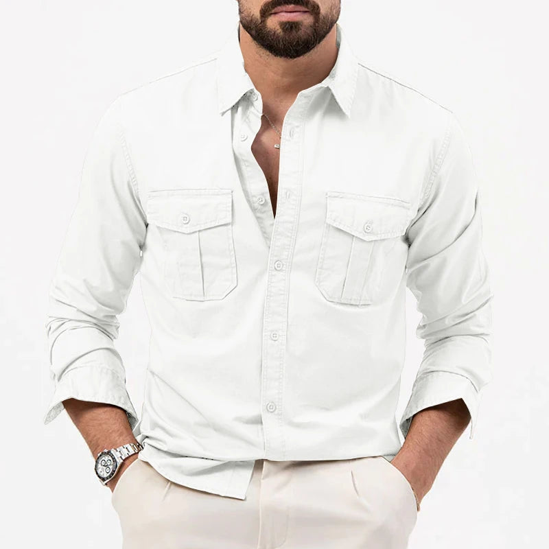 Chemise multi-poches décontractée et respirante