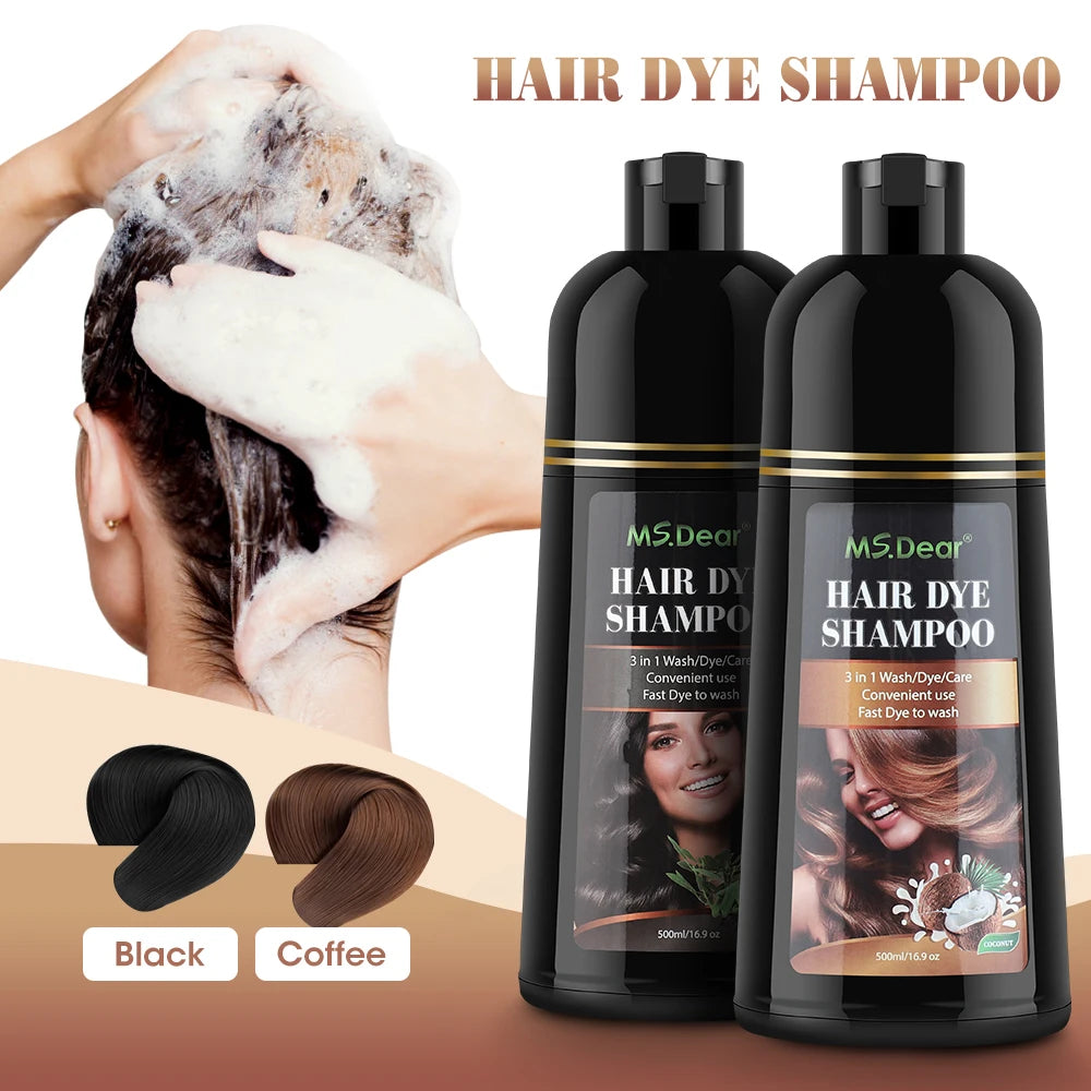 Shampoing Colorant Naturel 3 en 1 400ml - Ingrédients Naturels