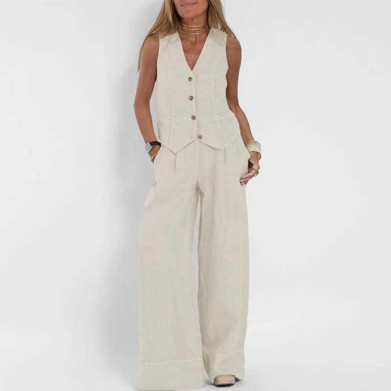 Ensemble en lin et coton - Femme