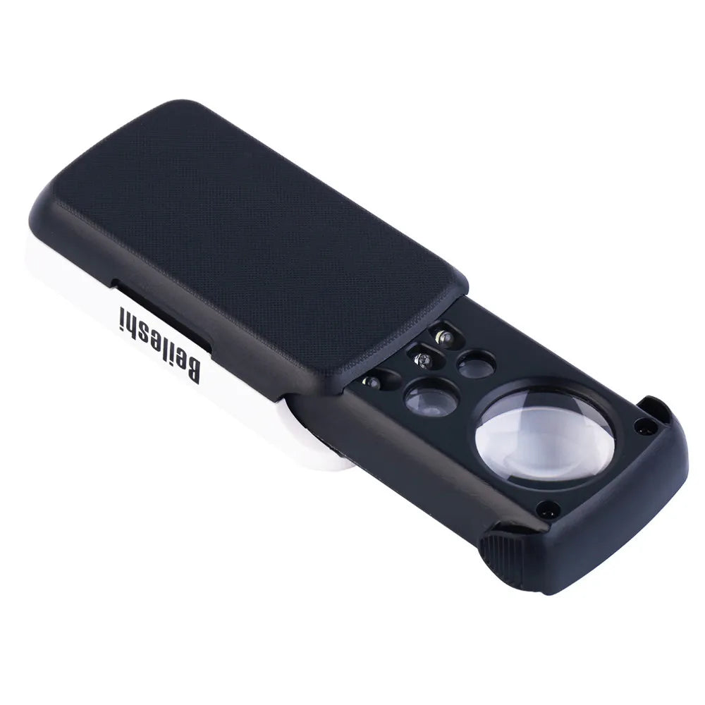 Mini loupe portable avec 3 lentilles et LED