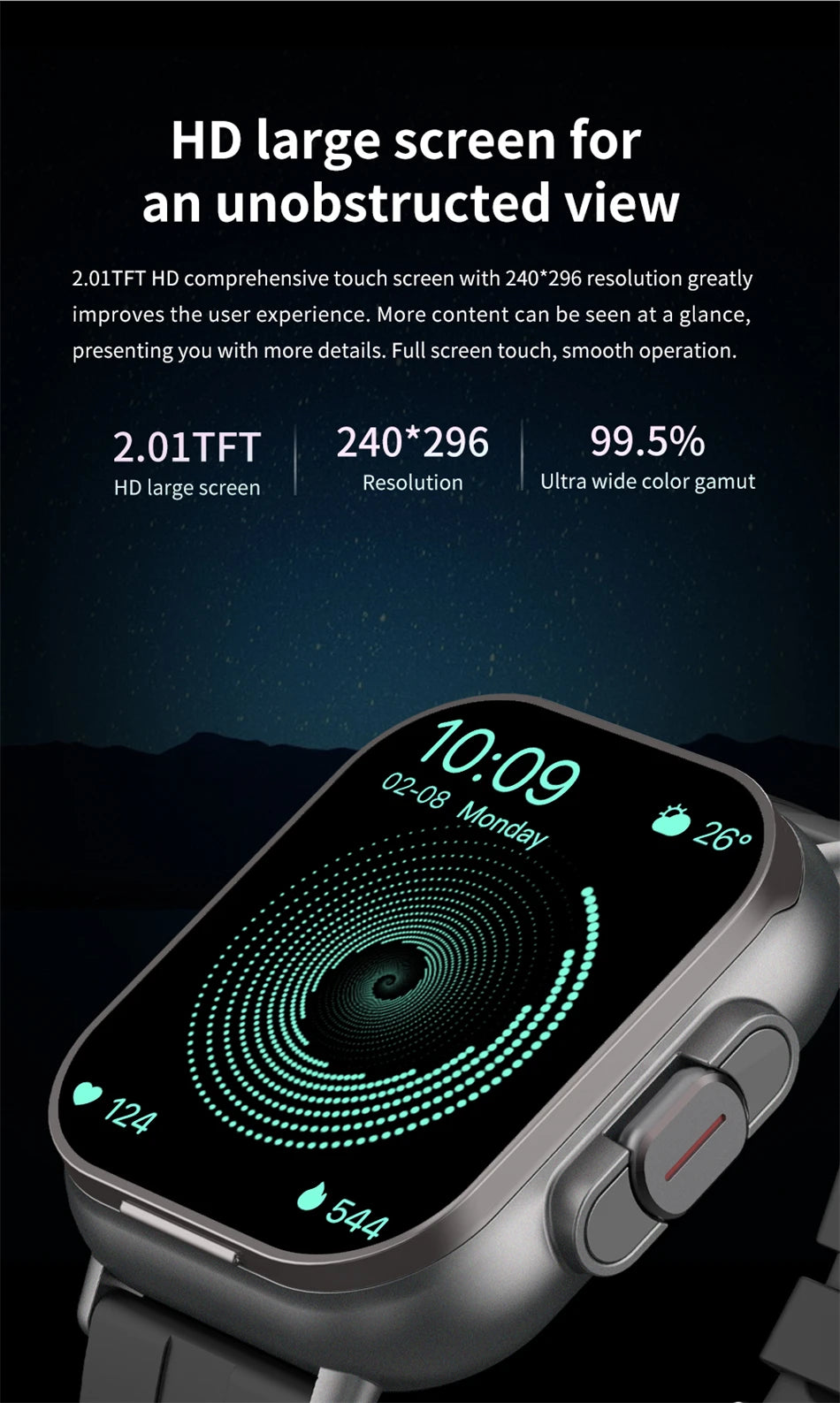 Montre intelligente connectée 2 en 1 avec écouteurs + Bracelet OFFERT