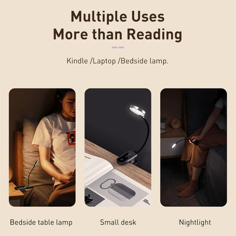 Lampe LED de Lecture Flexible à Clip