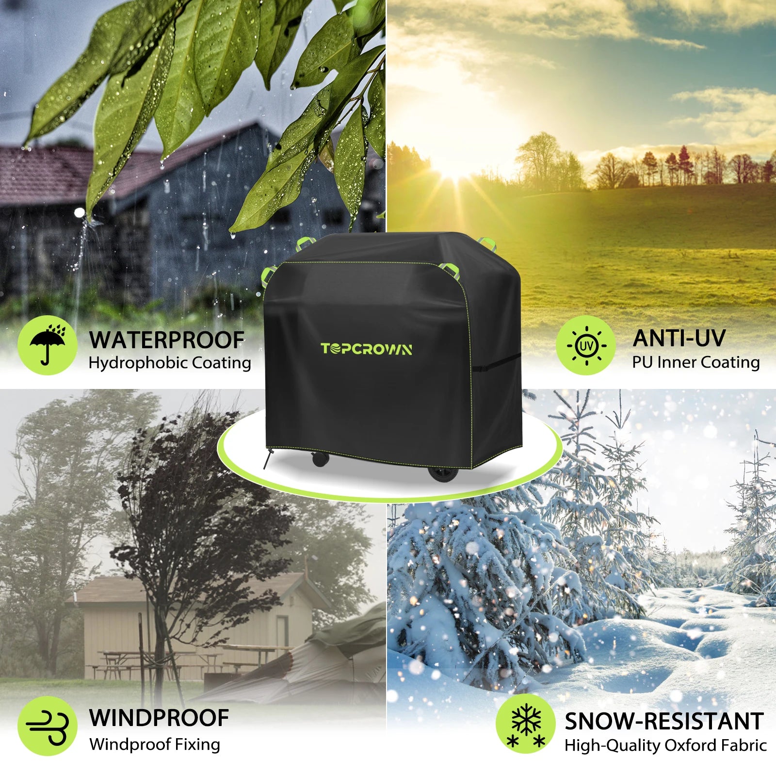 Housse Barbecue Imperméable Anti-UV & Neige