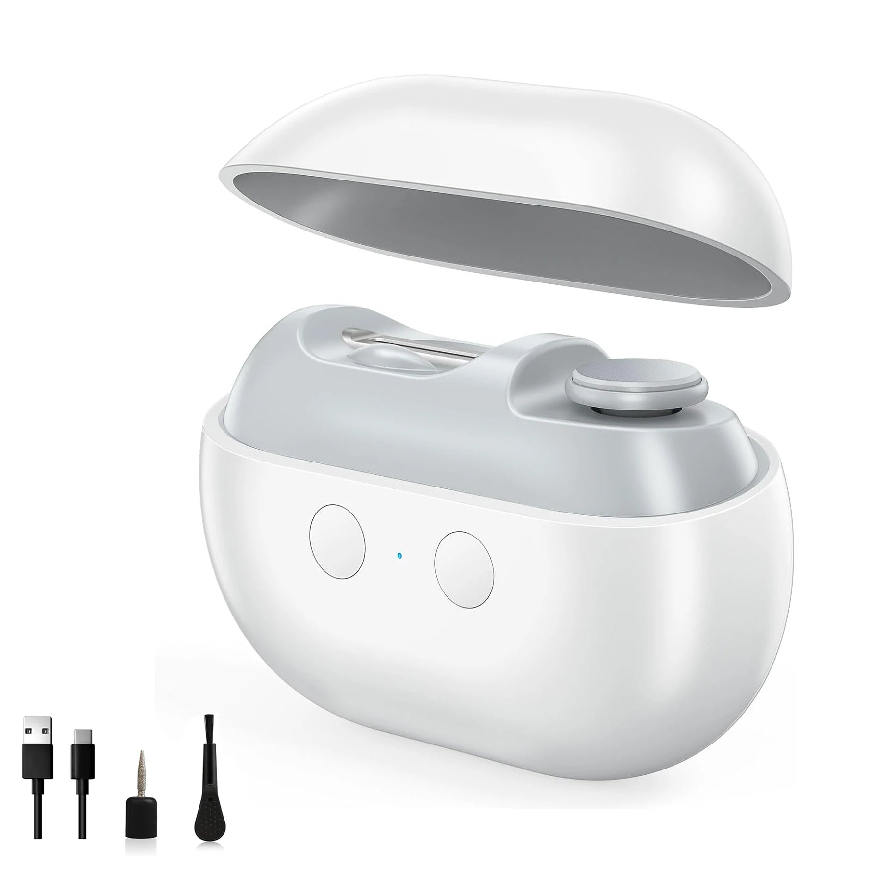 Coupe Ongles Ponceur Électrique Multifonctions à LED