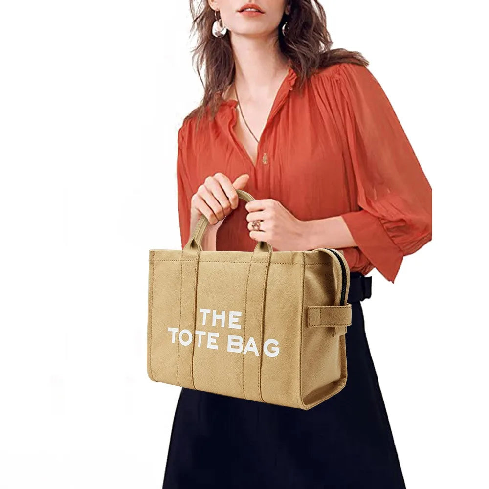 THE TOTE - Sac à main en toile à bandoulière réglable fourre-tout
