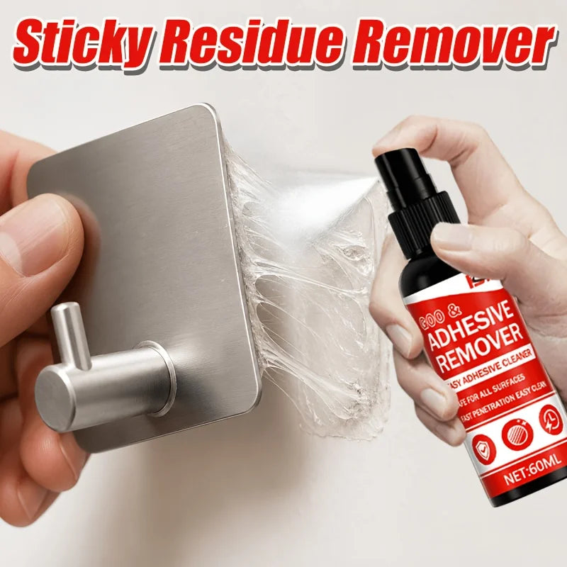 Spray Dissolvant de Colle Nettoyant Résidus d’Adhésifs & Autocollants + Raclette Incluse – 1 ACHETÉ = 1 OFFERT