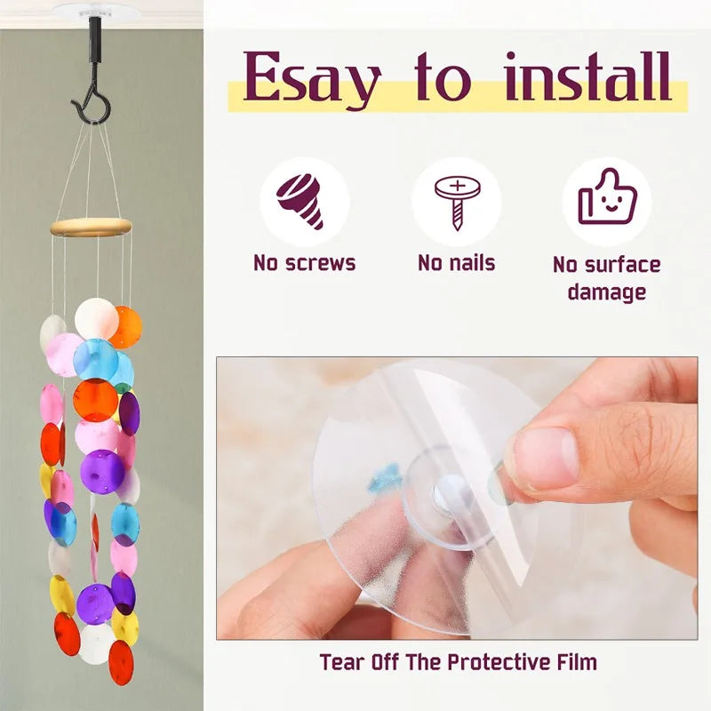 Lot de 5 Crochets Suspendus Métal – Fixation Facile & Durable