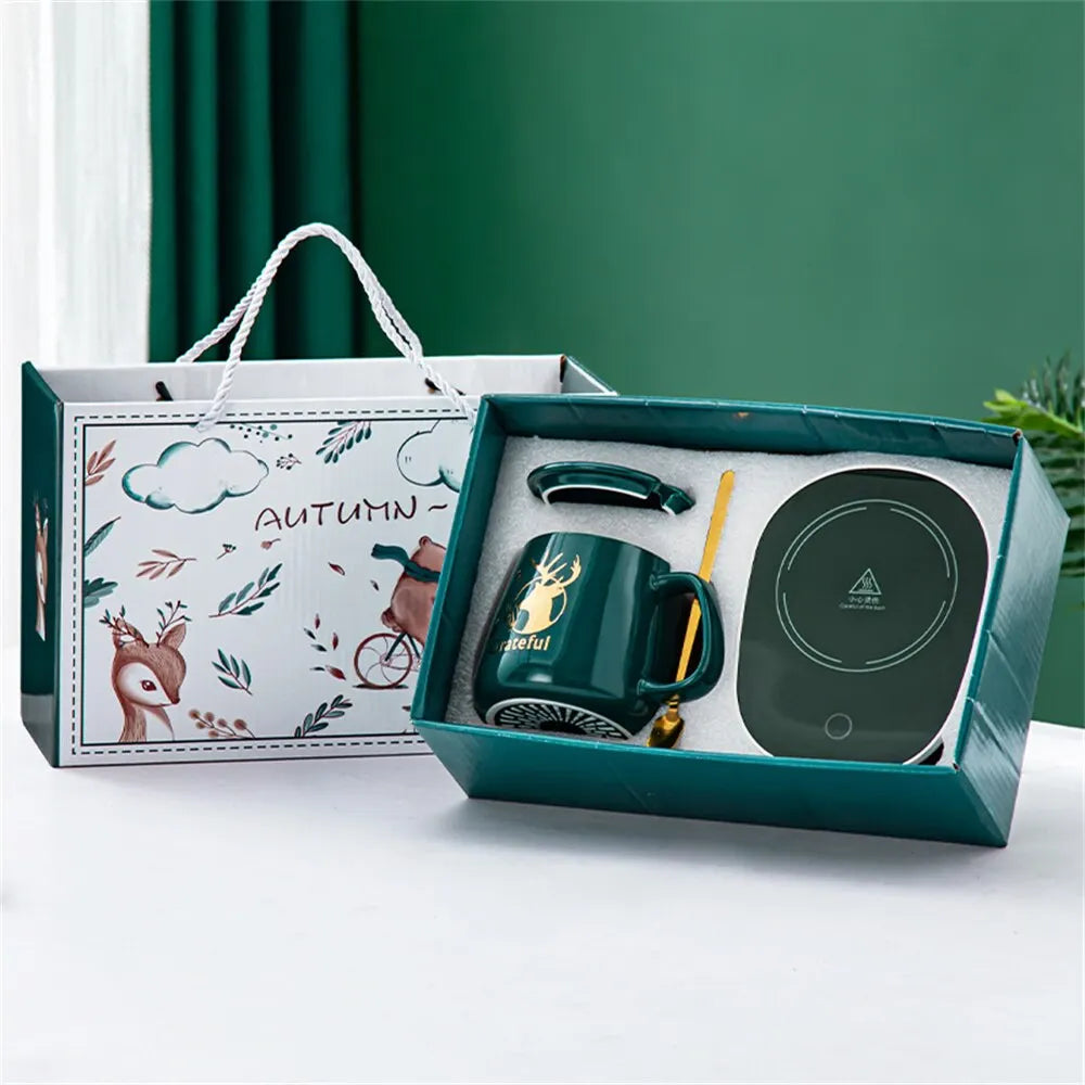 Ensemble Mug + Chauffe Tasse USB