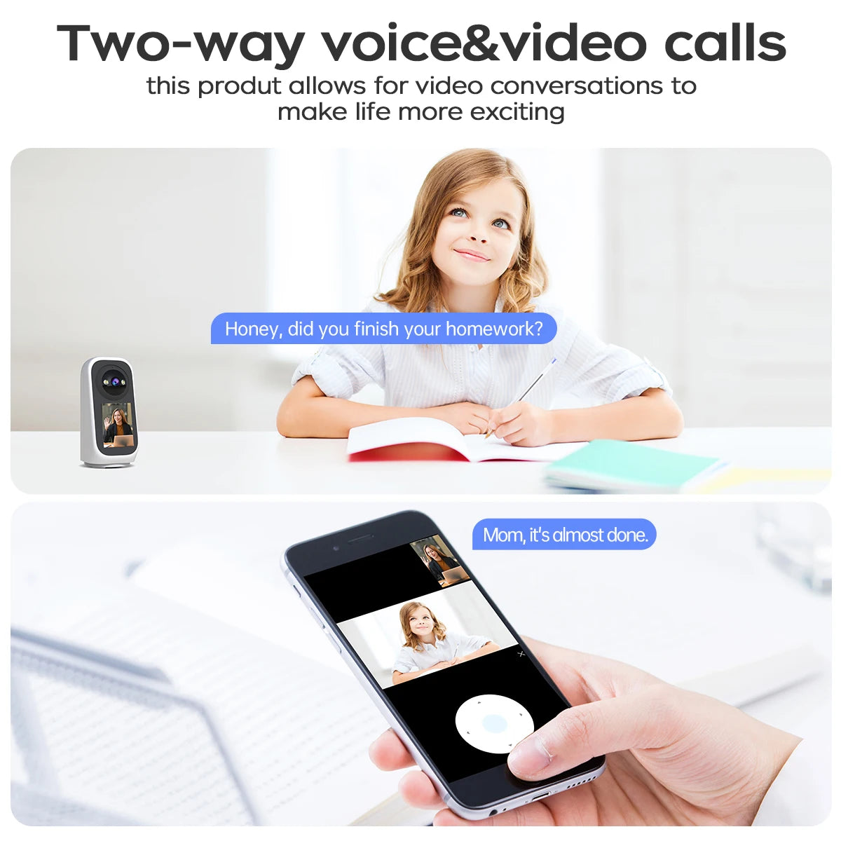 Caméra de Domicile Intelligente Vision 360°