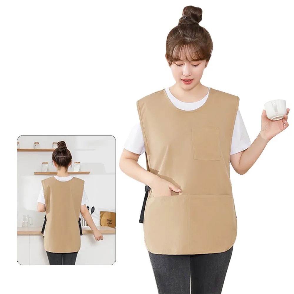 Tablier Style Gilet Imperméable et Résistant aux taches en Nylon