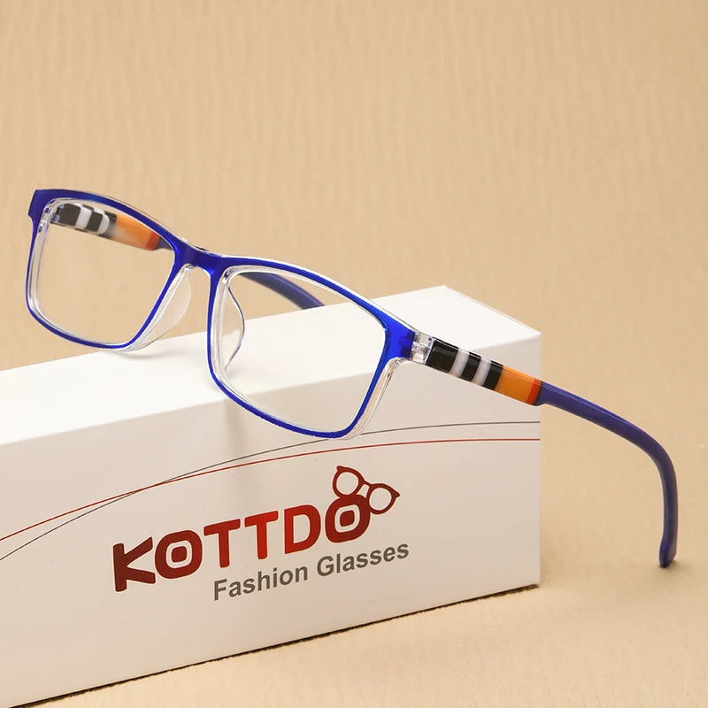 Lunettes de lecture anti-lumière bleue à ressort