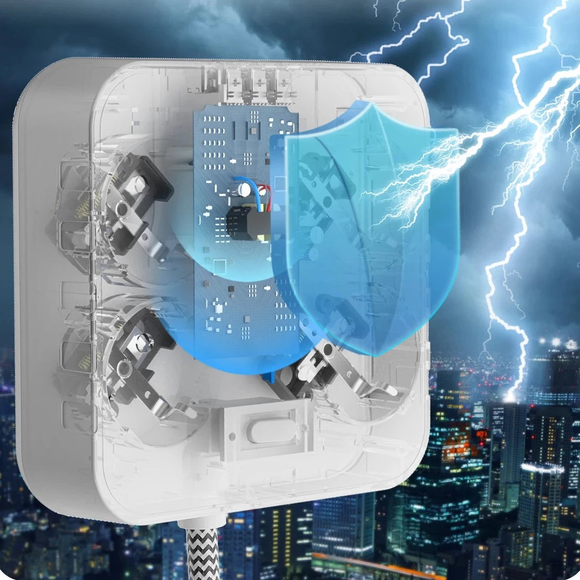 Multiprise 8 en 1 Économie d'Énergie