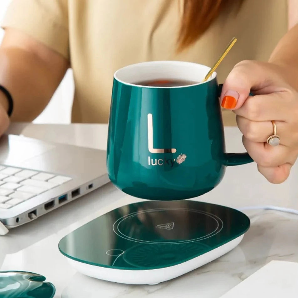 Ensemble Mug + Chauffe Tasse USB