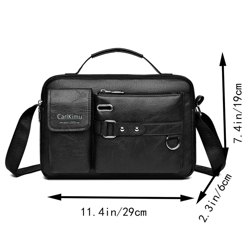 Sac Bandoulière à Multi-Poches en Cuir PU