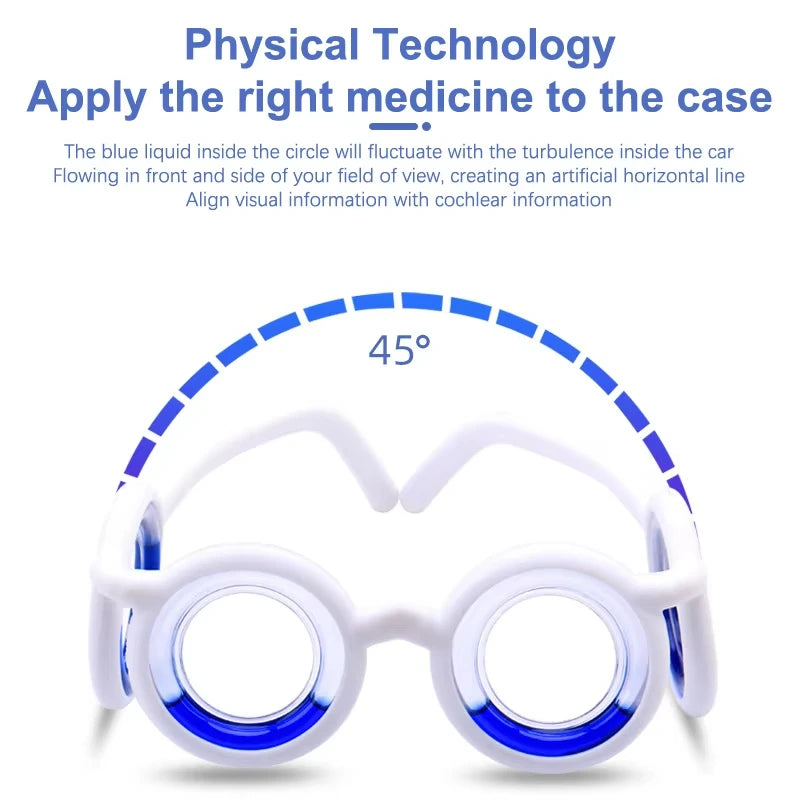 Lunettes Anti-Mal des Transports Sans Lentilles – Design à Liquide pour Adultes et Enfants