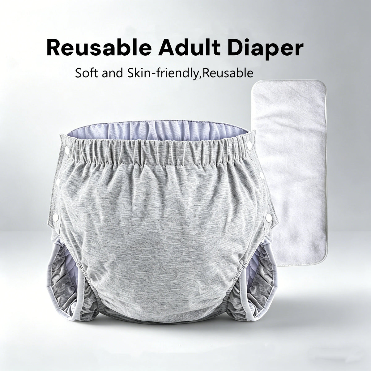 Couche-Culotte d’Incontinence Adulte Lavable en Coton – Réutilisable, Anti-Fuite, Confortable pour Homme et Femme