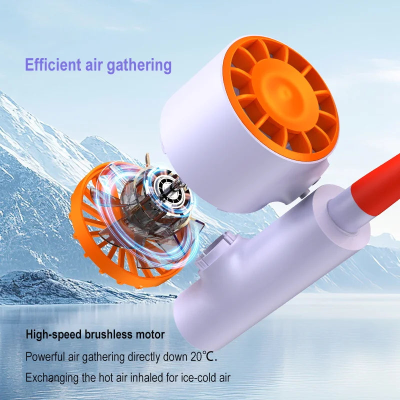 Ventilateur de Cou Silencieux – 3 Vitesses & Recharge USB