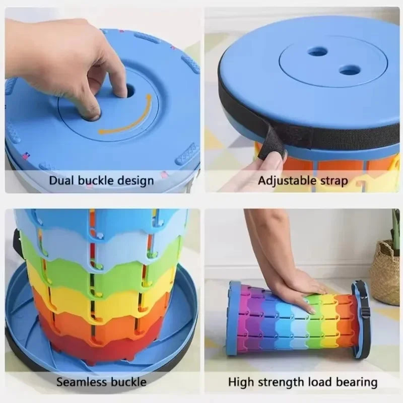 Tabouret Télescopique Réglable – Léger & Pliable