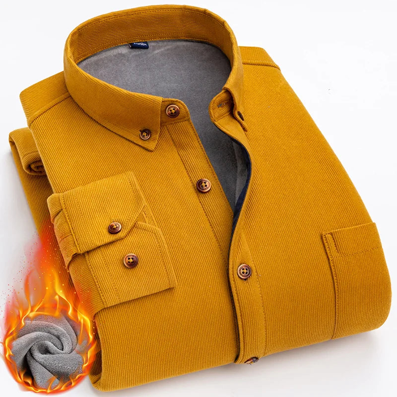 Chemises en velours côtelé