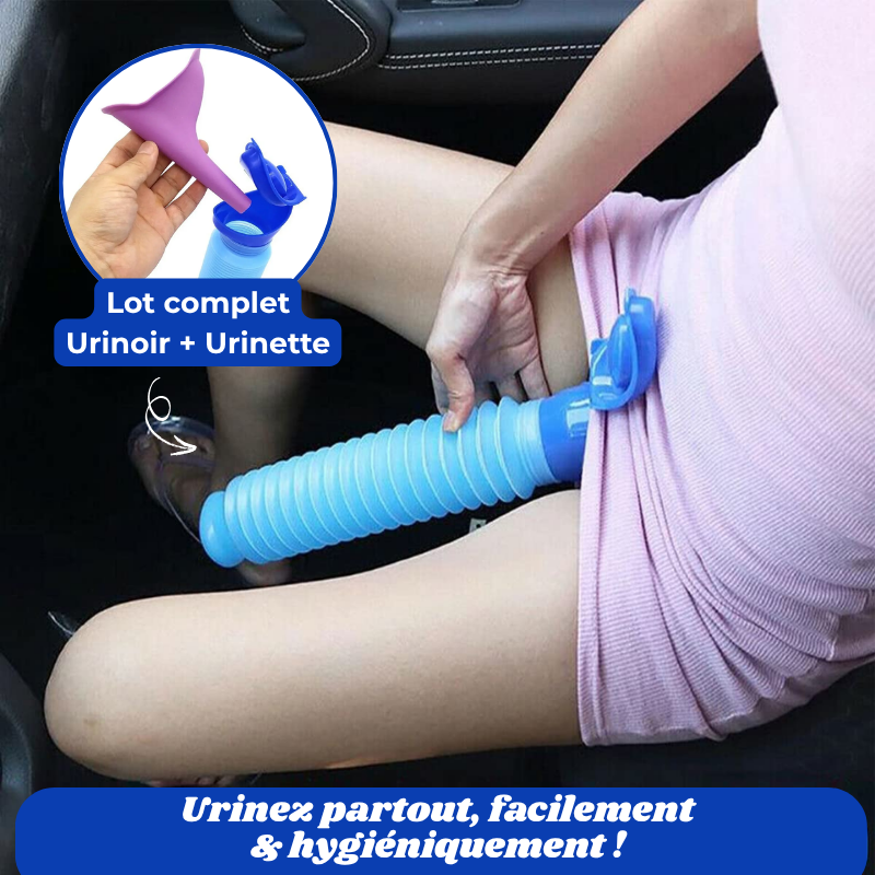Urinoir Portable Rétractable 750ml – Voiture & Camping