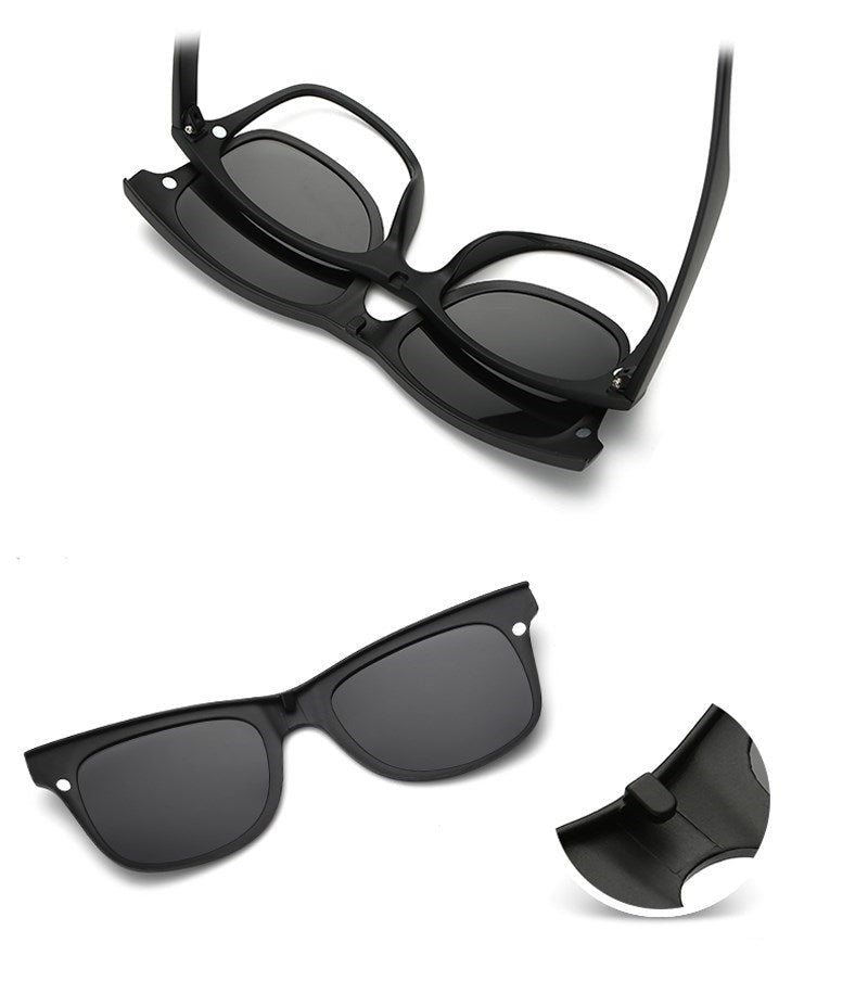 Lunettes de Soleil Polarisées Magnétiques 6 en 1
