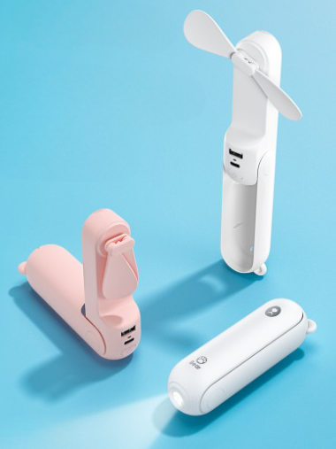 Ventilateur de Poche Lampe + Batterie