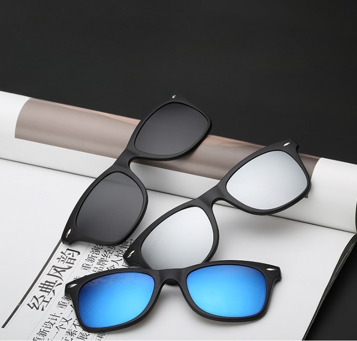 Lunettes de Soleil Polarisées Magnétiques 6 en 1