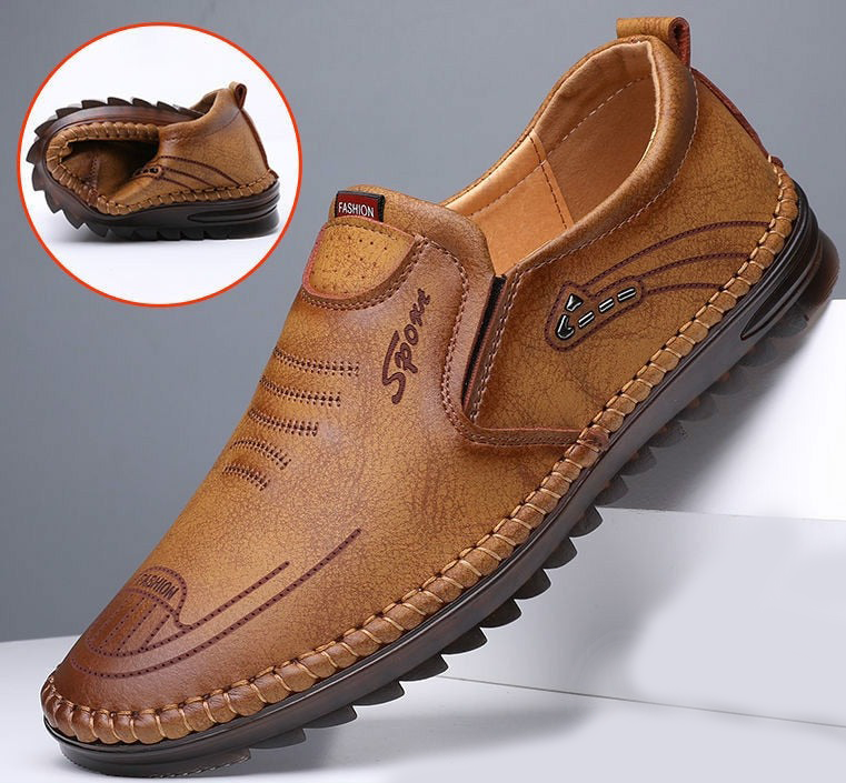 Chaussures Souples en Cuir PU