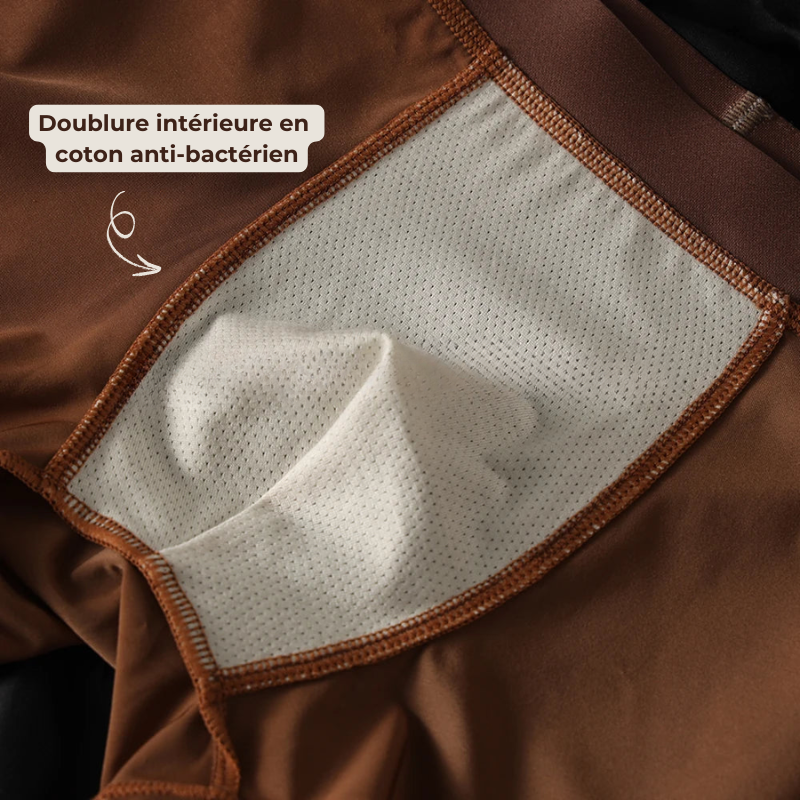 Lot de 3 Boxers en Soie glacée Doux & Respirants