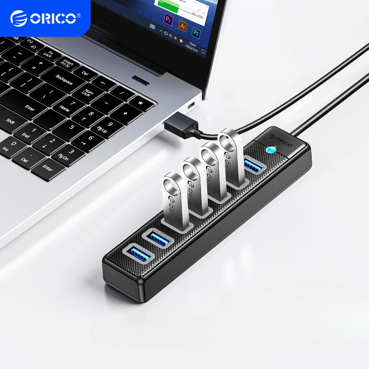 Multiprise 7 ports USB