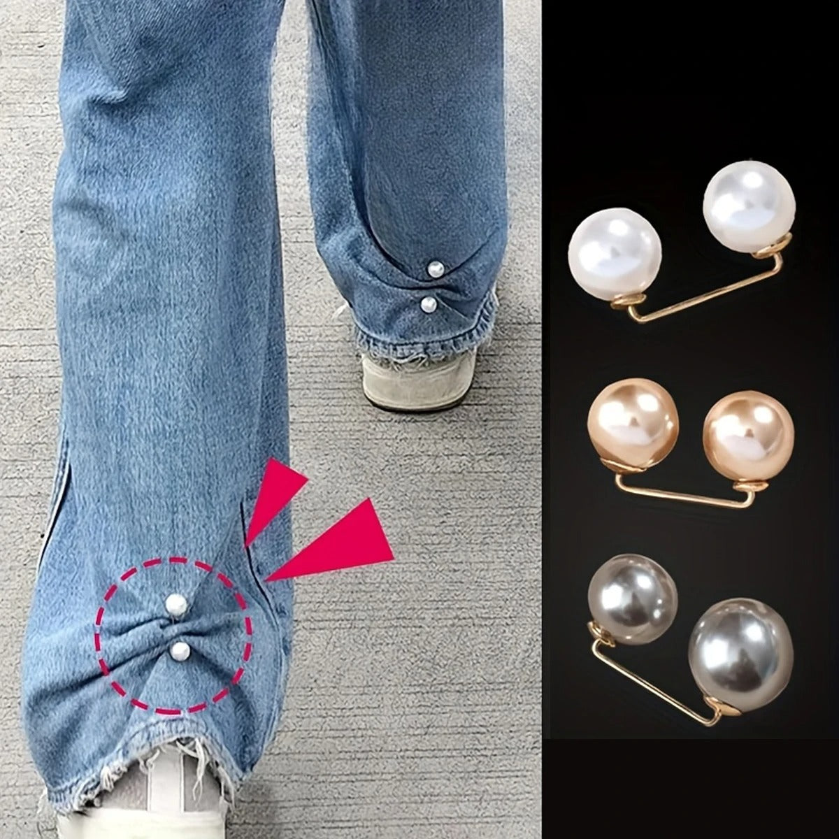 Broches en perle pour décolleté