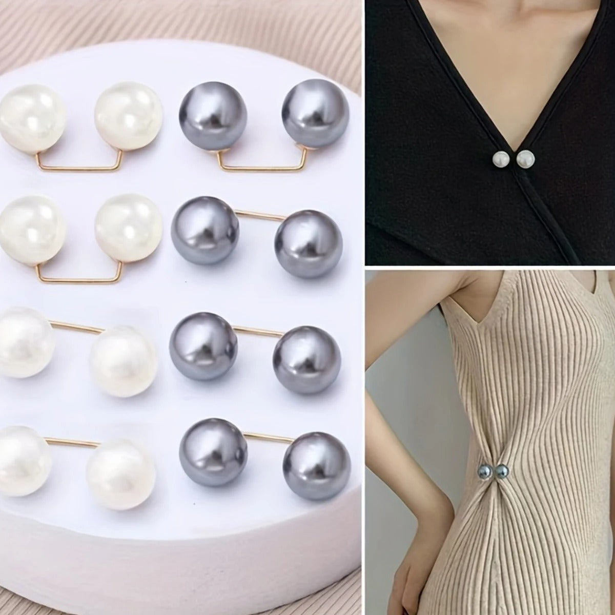 Broches en perle pour décolleté
