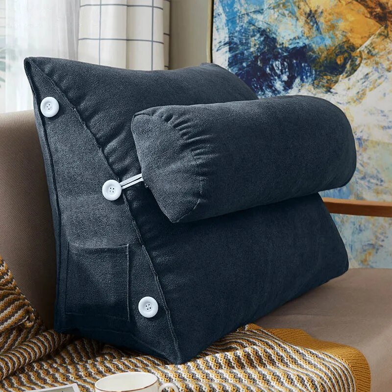 Coussin de Lecture Triangulaire
