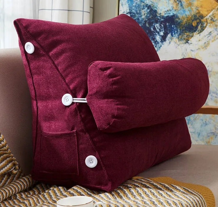 Coussin de Lecture Triangulaire