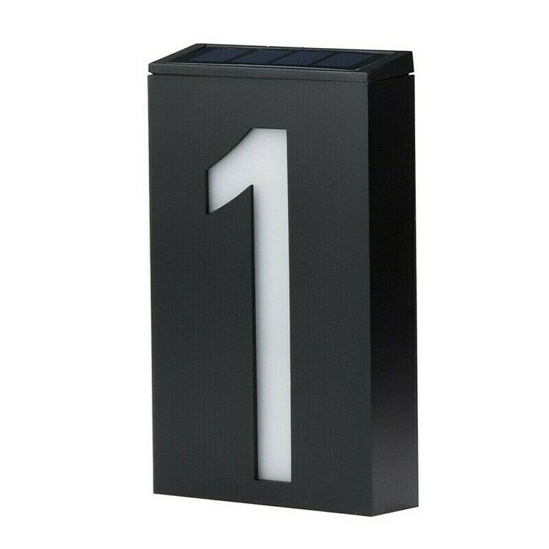 Numéro de maison solaire