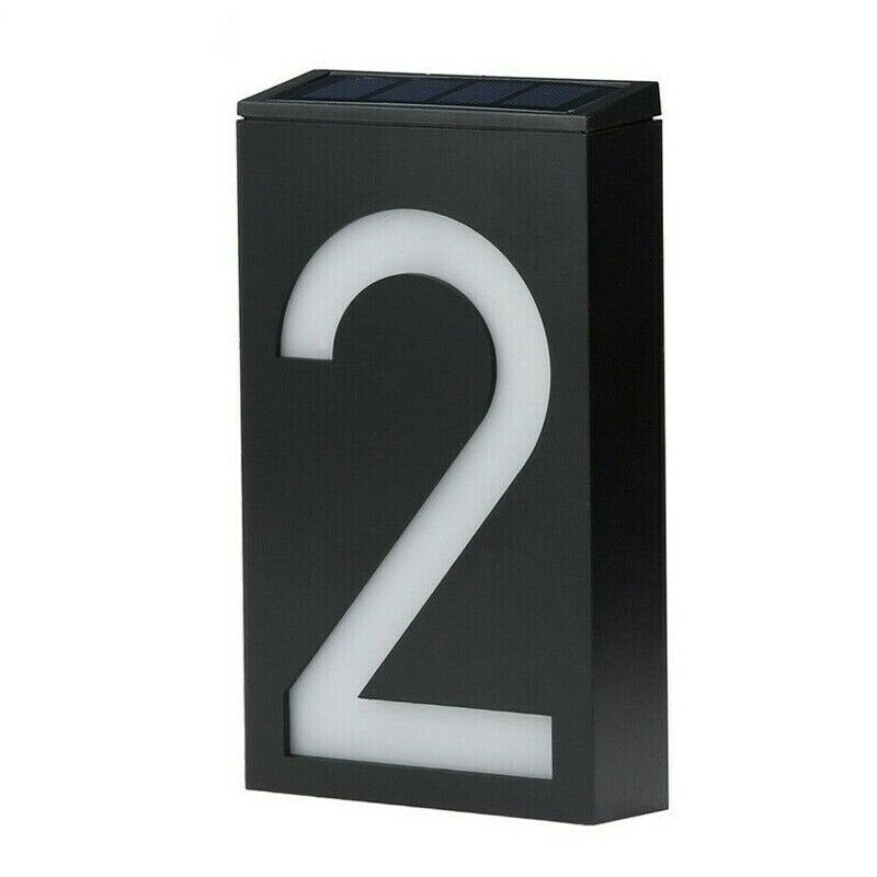 Numéro de maison solaire