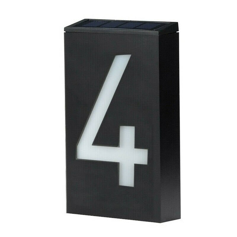 Numéro de maison solaire