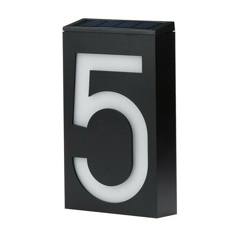 Numéro de maison solaire