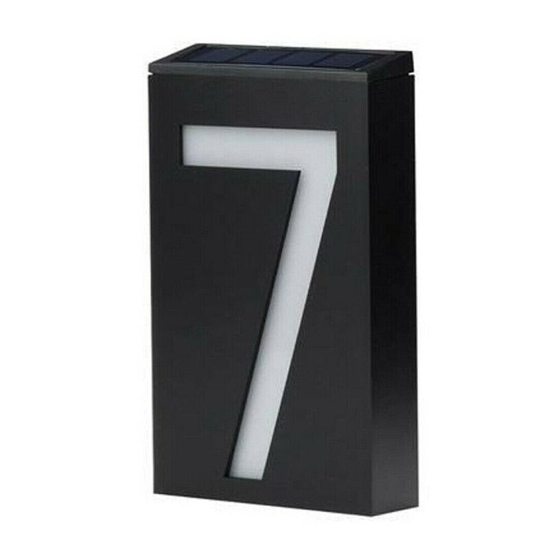 Numéro de maison solaire