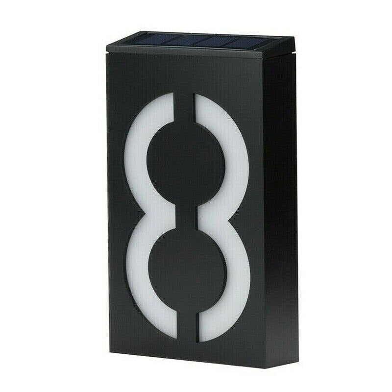 Numéro de maison solaire