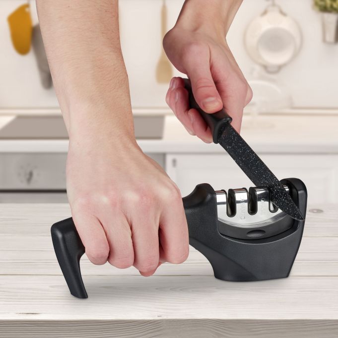 Aiguiseur 3 en 1 - Tous Types de Couteaux