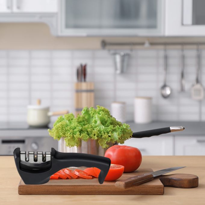 Aiguiseur 3 en 1 - Tous Types de Couteaux