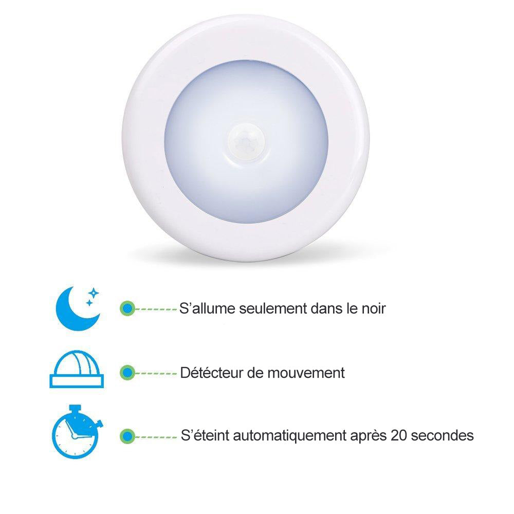 Veilleuse nocturne à détecteur de mouvement (Lot de 3)