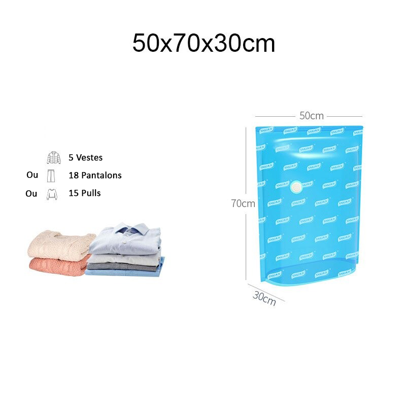 2x Sac gain de place compressé