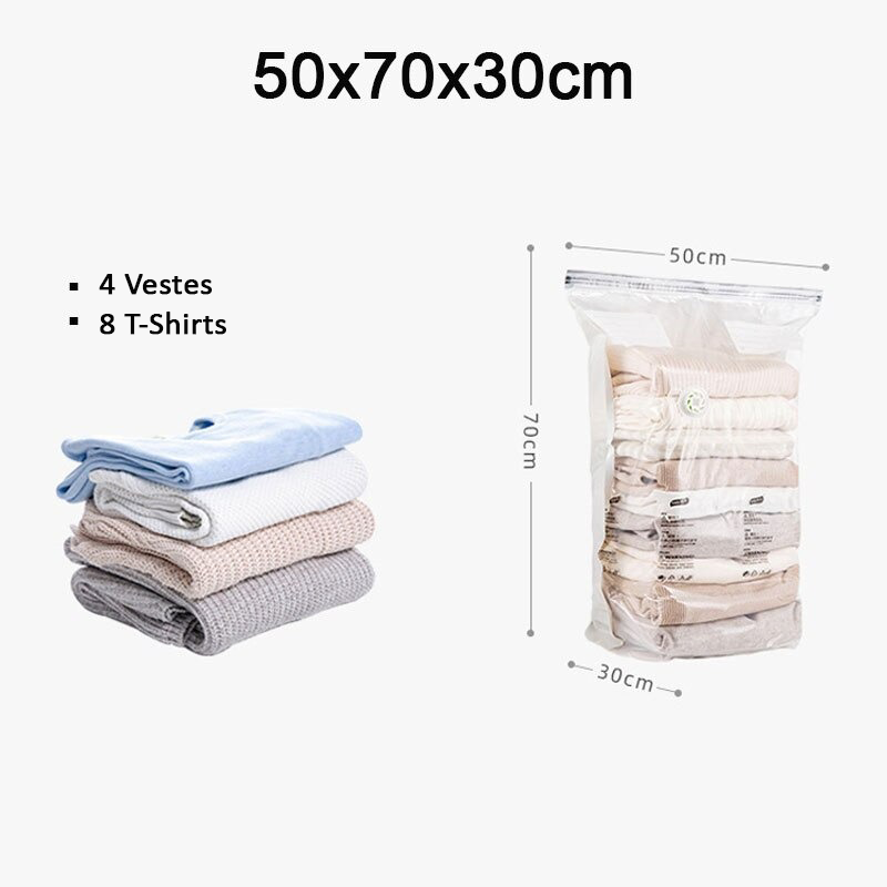 2x Sac gain de place compressé