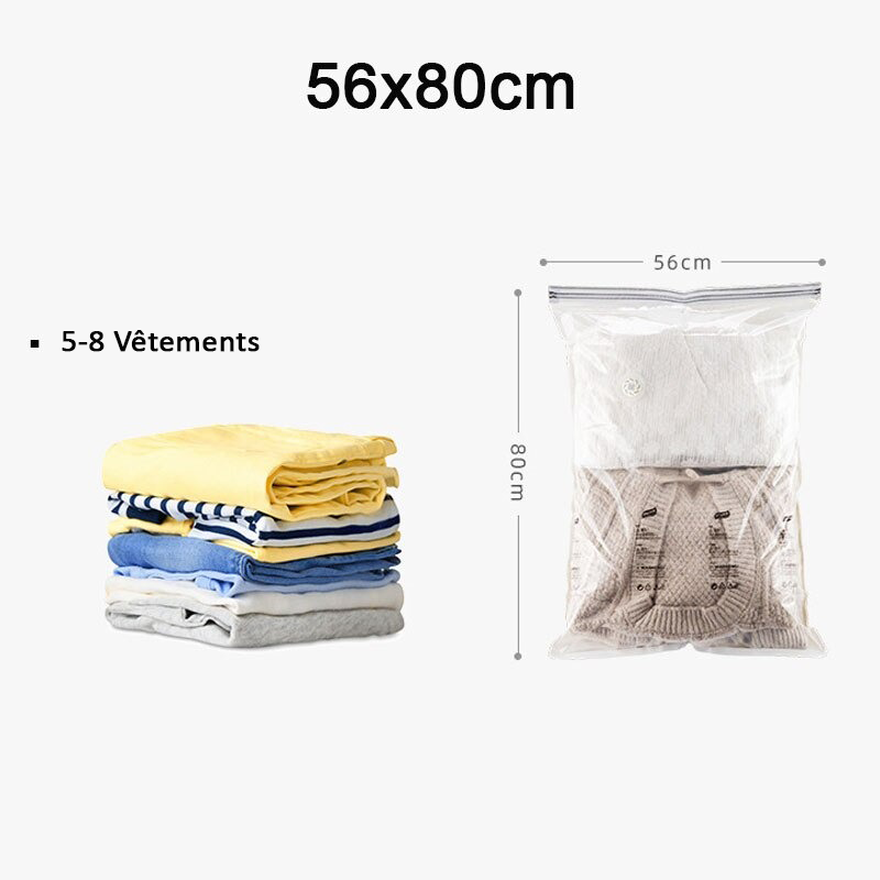 2x Sac gain de place compressé