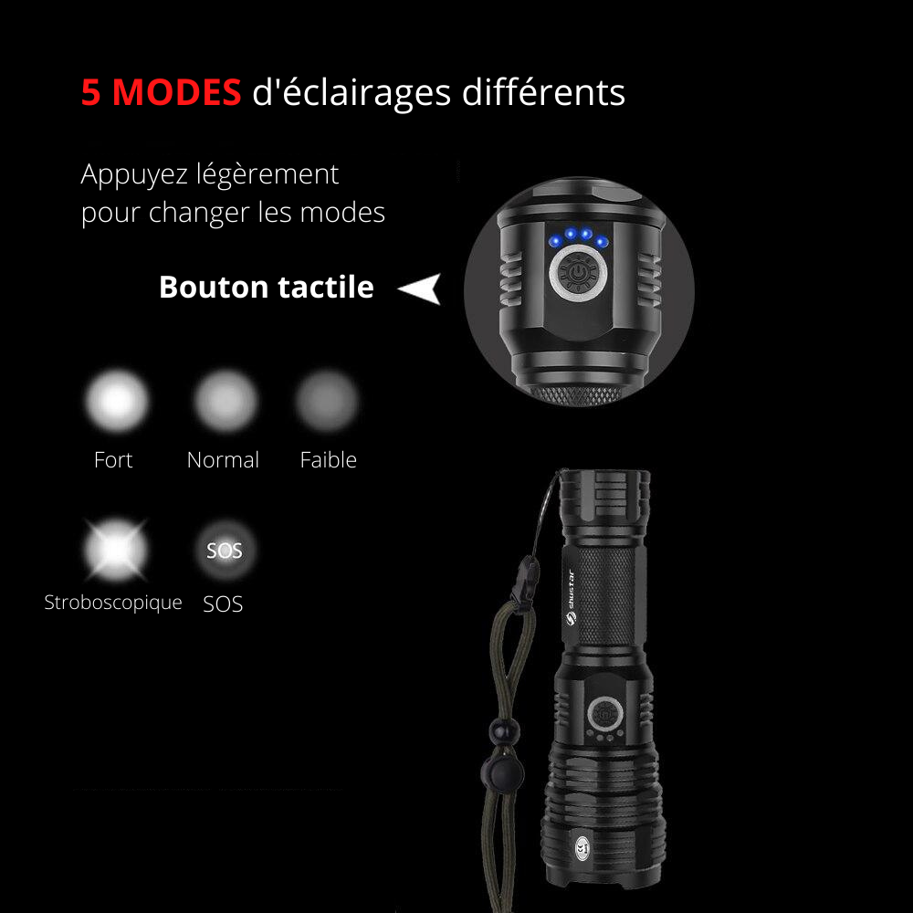 NOUVEAU I Mini lampe torche de poche ULTRA PUISSANTE