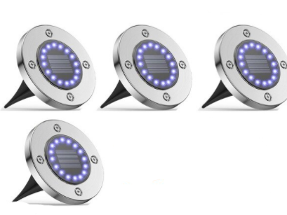 TOP VENTE ! Lot de 4 Spots LED de Jardin